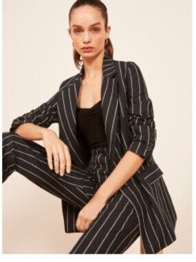 Reformation Valero Jacket Striped Blazer Size XS